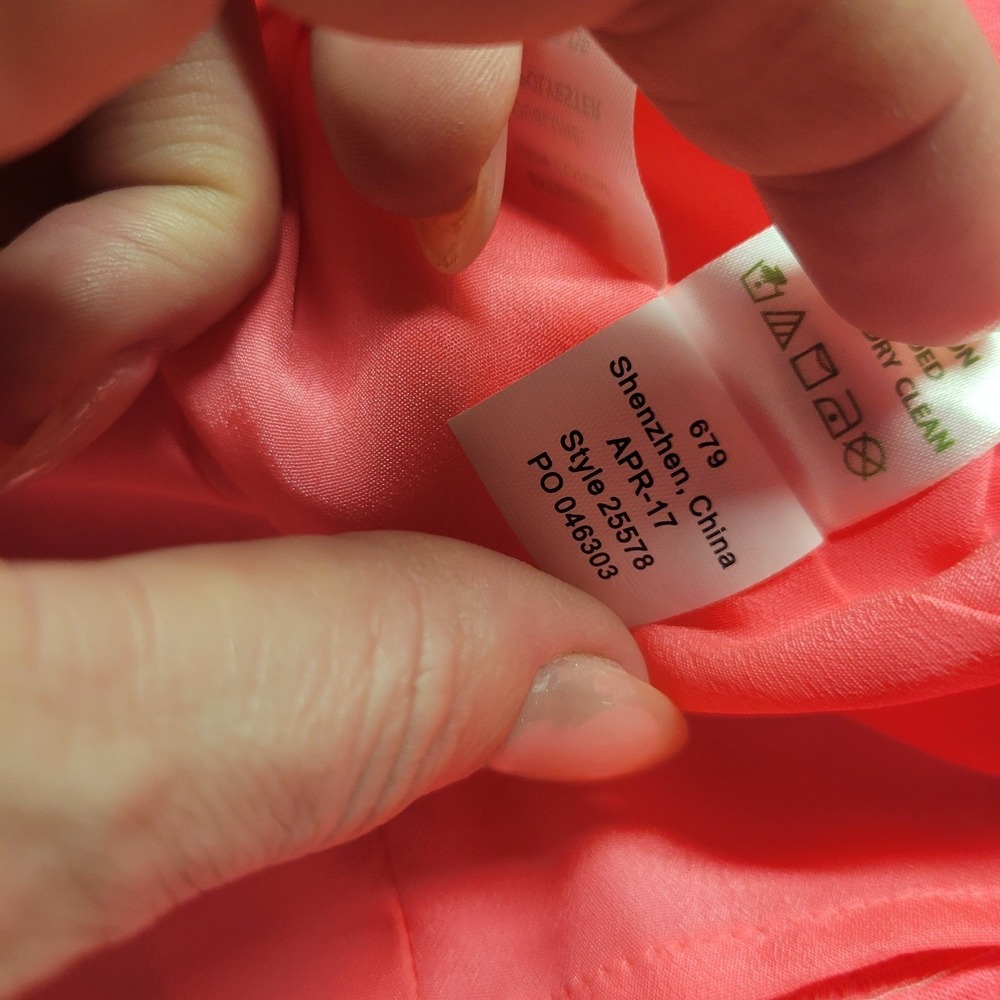 Lilly‎ Pulitzer Pink Seersucker Gold Soutache Embroidered V-Neck Shift Dress 0 - Picture 9 of 15